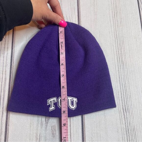 TCU Horned Frogs CFP Beanie Skull Cap OS College Football Basketball Texas - Picture 6 of 6